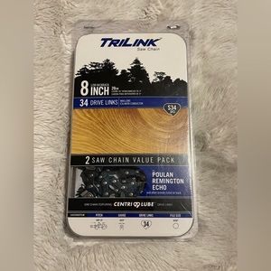 2-Pack TriLink Saw Chain 8 Inch S34 Pole Saw 14334X2TLW Echo Remington Poulan